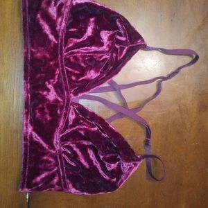 Velvet bralette